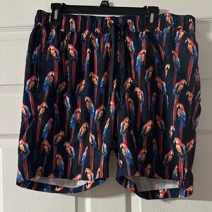 Saks Fifth avenue Parrot Print Swim Shorts